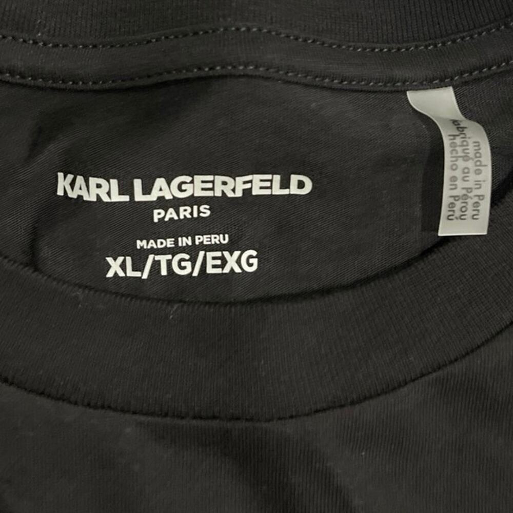 Karl Lagerfeld Paris Short Sleeve Crewneck Graphic T-Shirt SZ XL NWT Streetwear - Picture 3 of 4